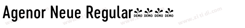 Agenor Neue Regular字体转换